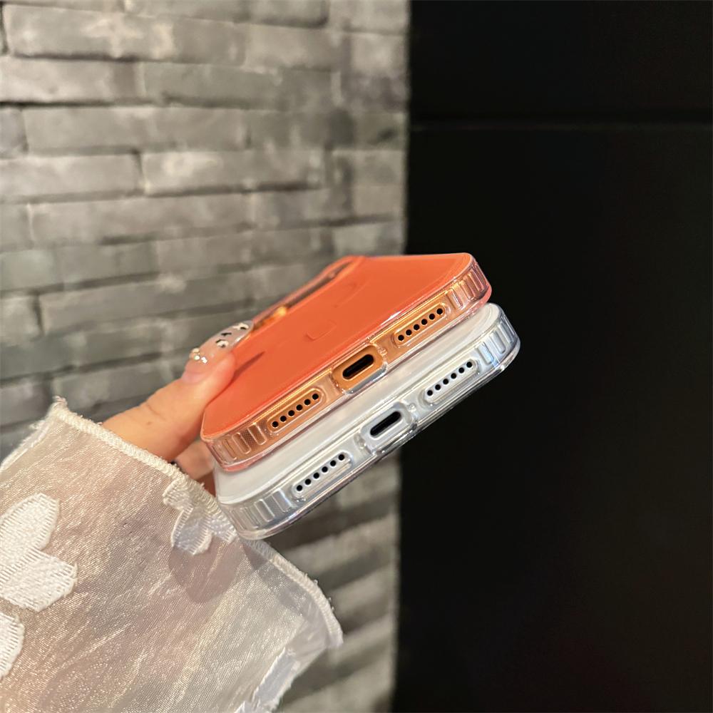Frosted Magnetic Case For Magsafe Magnetic Phone Case For iPhone 17 16 15 Pro Max Air With Holder Wireless Charging Cover
