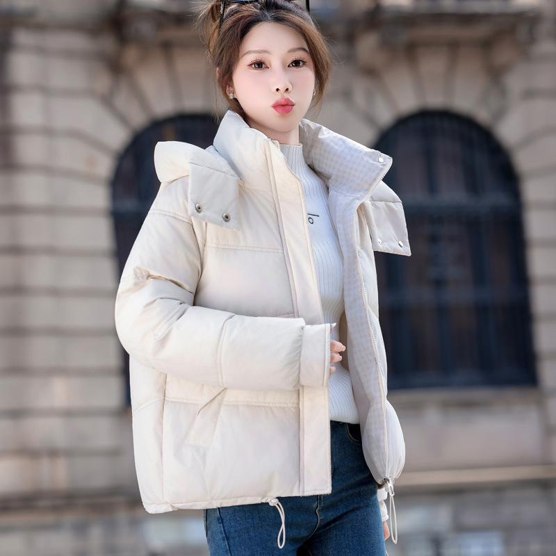 Hooded Short Cotton-padded Clothes Women's Winter Clothes Loose Thickened Warm Jacket Bread Clothes Jacket