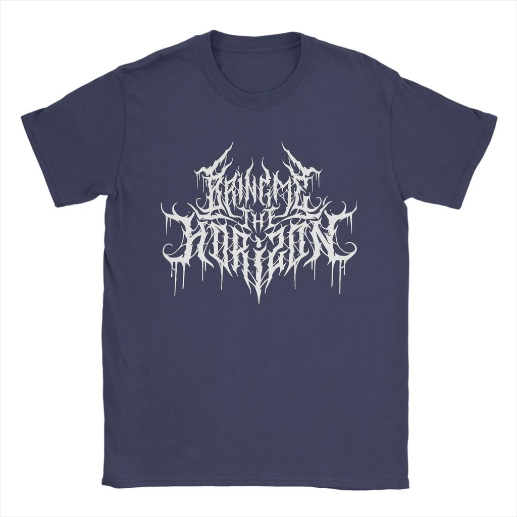 Humor BMTH Bring Me The Horizon Metalcore TShirt for Men O Neck 100 Cotton T Shirt Short Sleeve Tee Shirt Original Clothing
