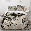 Marble King Queen Duvet Cover Cool Black White Texture Pattern Bedding Set Teens Adults 2 3pcs Polyester Quilt Cover