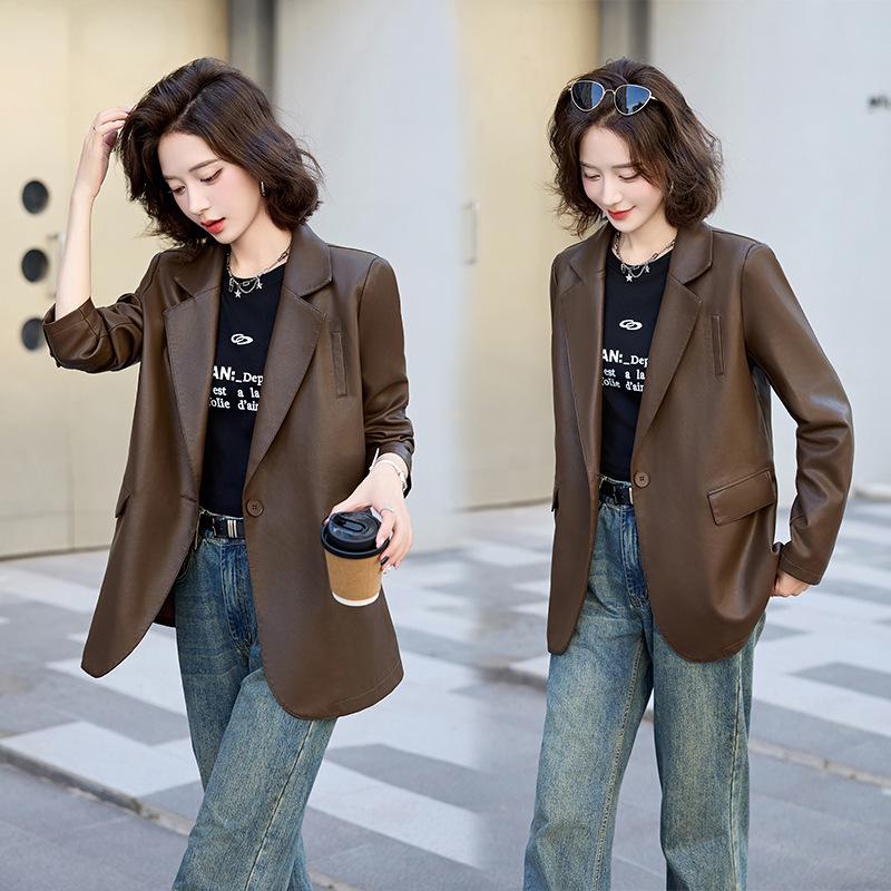 

Элегантный женский тренч средней длины из овчины - Мода Осень/Зима 2025 XL кофейный