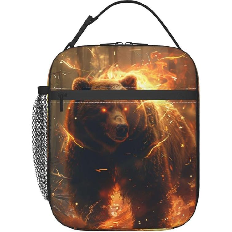 Insulated Lunch Box for Girls Kids Women Dog Lunch Box for Work,Picnic,School,Travel,Hiking,Beach or Fishing Polyester Pet Animal I Love Dogs And