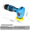 Mini Waxing Machine Cordless Portable Waxing Rust Removal Grinding Machine Woodworking Lithium Battery Polishing Machine