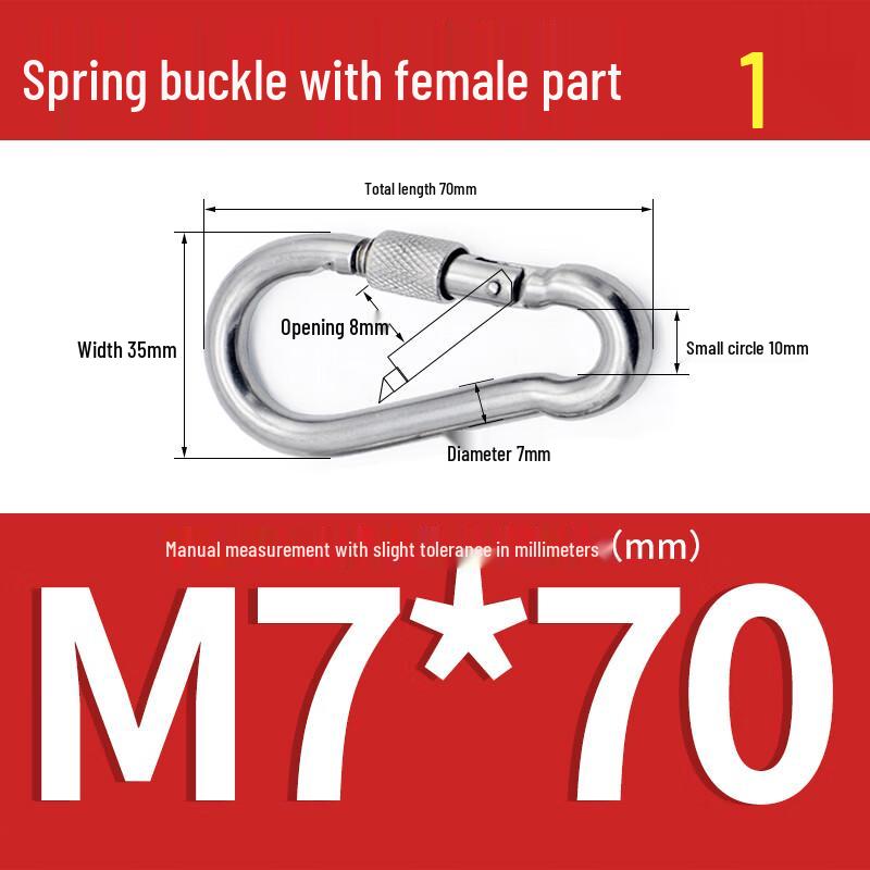 

Stainless Steel Locking Carabiner Hook