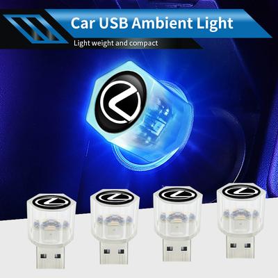 Car USB Ambient Light Mini LED Night Lamp Lighting Plug Accessories For UX250h RX450h CT200h RX400h NX300h RX350 RX300 GX4