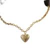 Trendy Cold Wind Popular Stacked Chain Love Heart Pendant Stud Earrings Set