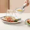 Anti-Scalding Bowl Clip Strong Stainless Steel Plate Gripper Comfortable Grip Hot Bowl Dish Clip Heat Insulation Plate Removal Tool Anti-Slip