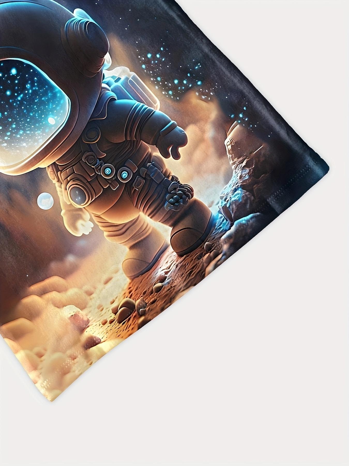 2024 летняя новая детская футболка с милым астронавтом и 3D принтом — фото 5