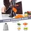 Feliator Manual Rotary Grater LYCENXI, 3 In 1, 3 Interchangeable Blades, for Cheese, Vegetables, Fruits Kitchen Shredder