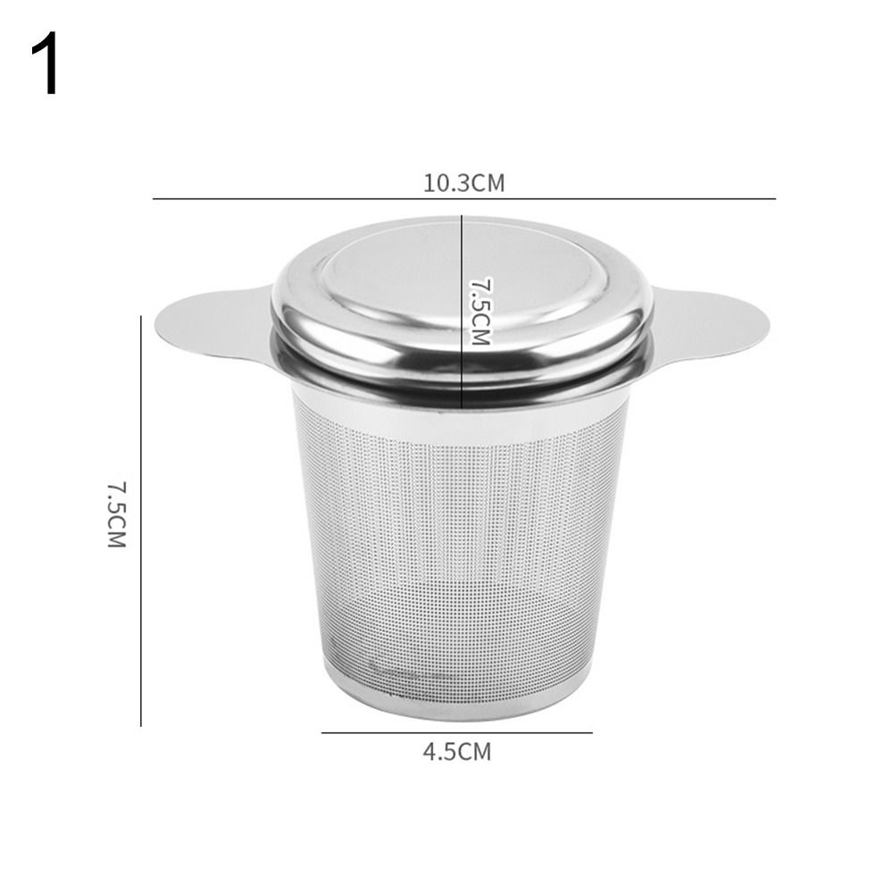 Infuser Reusable Fine Lid Stainless Steel Coffee Tea Strainer Filters Leaf Spice Filter Infuser