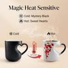 Heart-Shaped Color Changing Magic Ceramic Mug Funny Color Changing Coffee Cup With Handle That Reveals Surprise Design·
