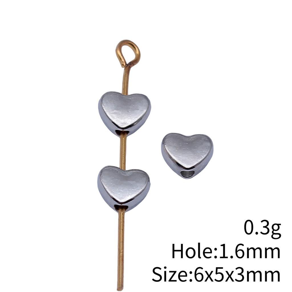 Heart Loose Beads For Valentine Bracelet Necklace DIY Vintage Jewelry Making Supplies For Charm
