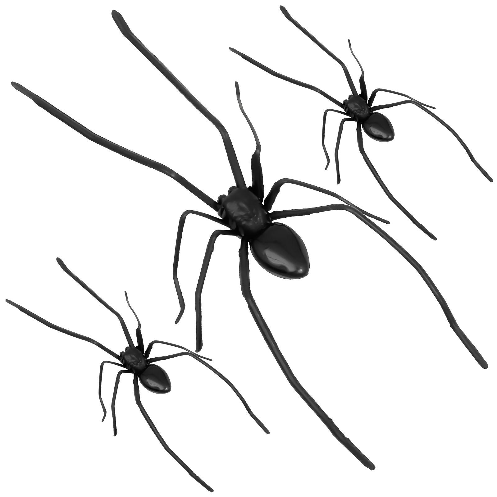 3Pcs Plastic 3D Spider Shape Fridge Magnet With Leg Realistic Novelty Spider Style Whiteboard Magnet for Kitchen Office