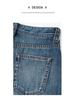 Damen Jeans mit hoher Taille und weitem Bein, 2026 Frühjahr/Sommer Koreanischer Stil, Nicht-Stretch Petite Neun-Zehntel Länge Hose