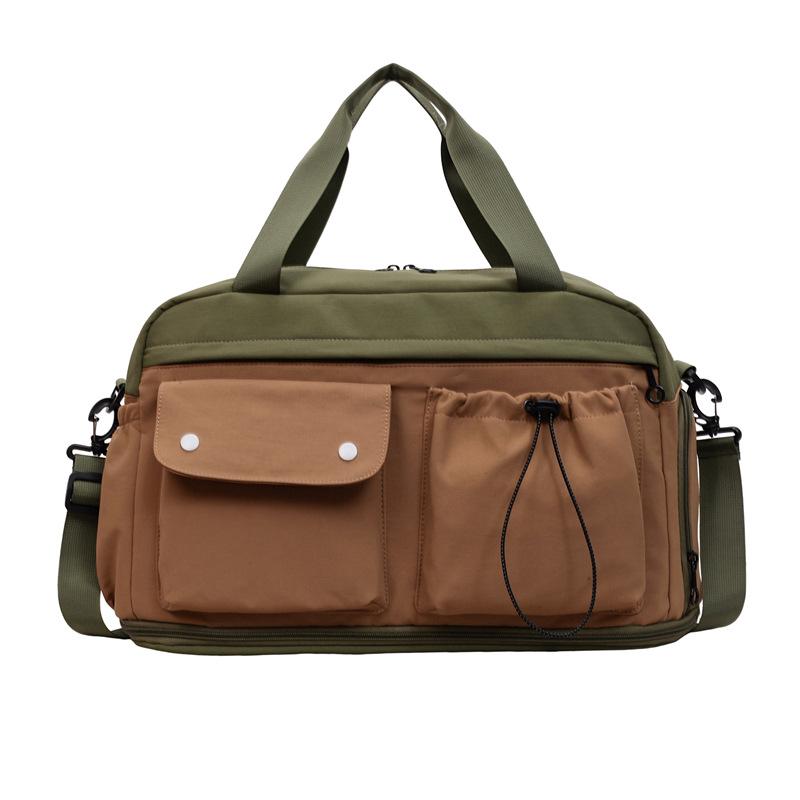Large Capacity Men's Travel Bag: Lightweight, Versatile Luggage for Sports, Fitness, and Short Trips - Shoulder, Crossbody, or Handheld Carry.