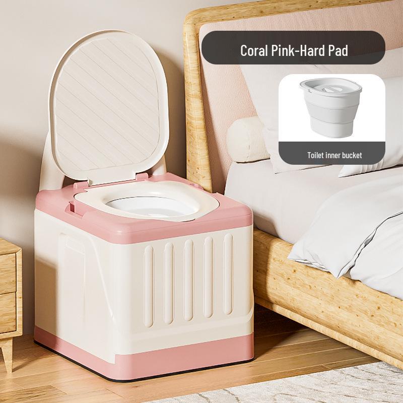 Foldable Odor-Proof Portable Commode Chair for Adults and Elderly