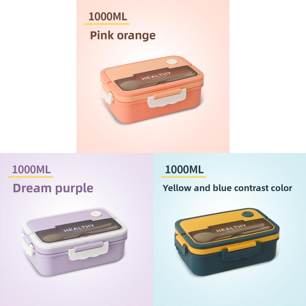 Modern Minimalist Plastic Lunch Box With Microwave Heating For Adults And Kids