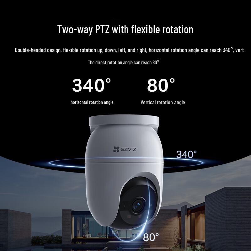 Ezviz CB8c 8MP Solar Pan/Tilt Outdoor Security Camera (CN version)
