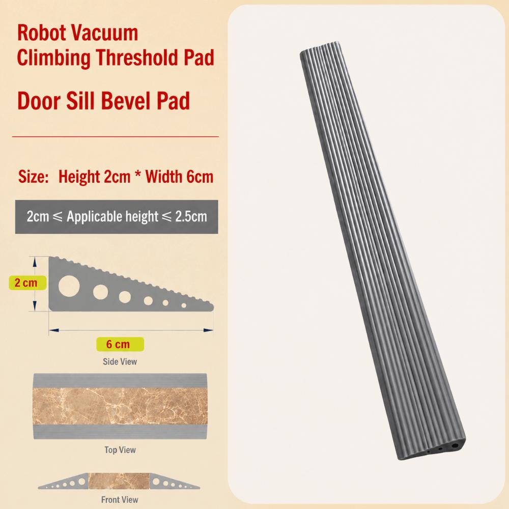 1M Self-adhesive Threshold Ramp Bendable Door Sill Pad Robot Vacuum Pass
