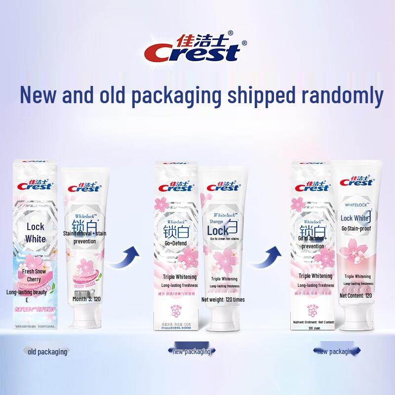 Crest 3D White Peach Whitening Toothpaste Bundle