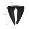 2x Glossy Black Car Air Flow Fender Side Vent Decoration Sticker ABS Sport Style
