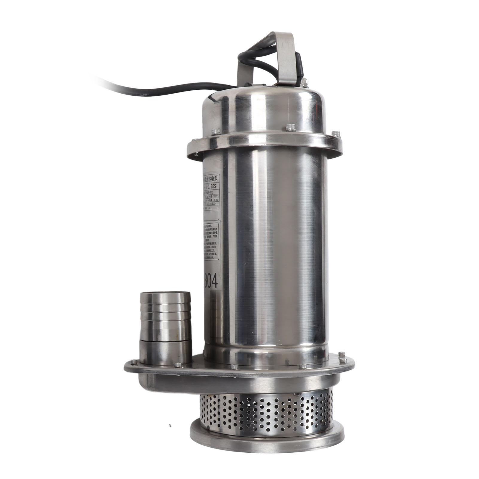 

Submersible Pump Stainless Steel Domestic Electric Corrosion Resistant Seawater Pump 750W 220V