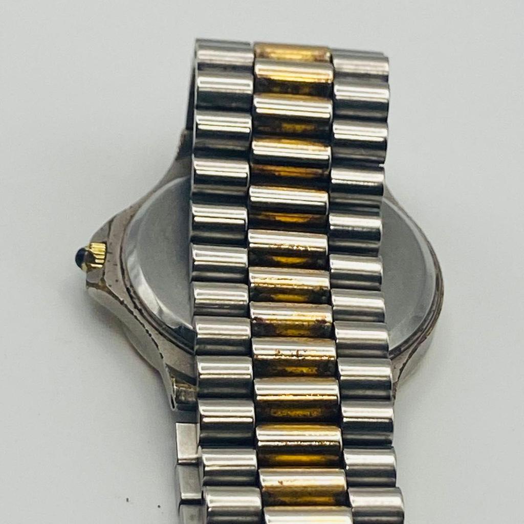 Used BULOVA Quartz Watch Date Two Tone Men's Gold