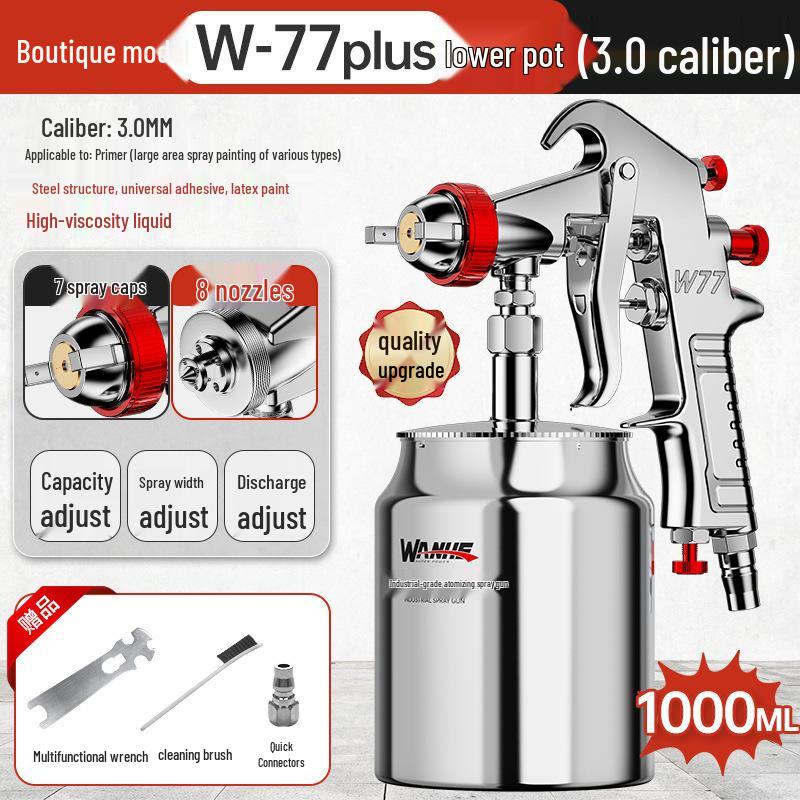 Wanhe Pneumatic Paint Spray Gun for Latex Paint and Auto Air Pump
