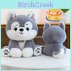 Plüschtier Husky mit Zeichentrickdesign für Kinder Geschenk und Sammlung