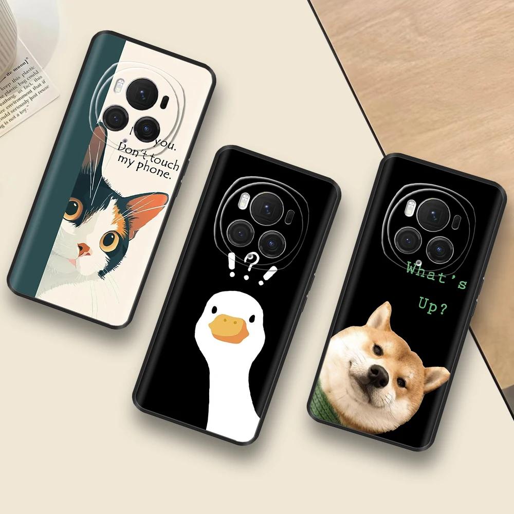 For Honor Magic6 Pro 5G Case For Huawei Honor Magic 6 5G Creative Soft Liquid Silicone Protection Phone Cover for Magic 6 pro
