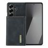 DG.MING M1 Serie für Samsung Galaxy Z Fold7 5G Handyhülle PU + TPU + PC Rückabdeckung mit magnetischem Tri-Fold Wallet Ständer