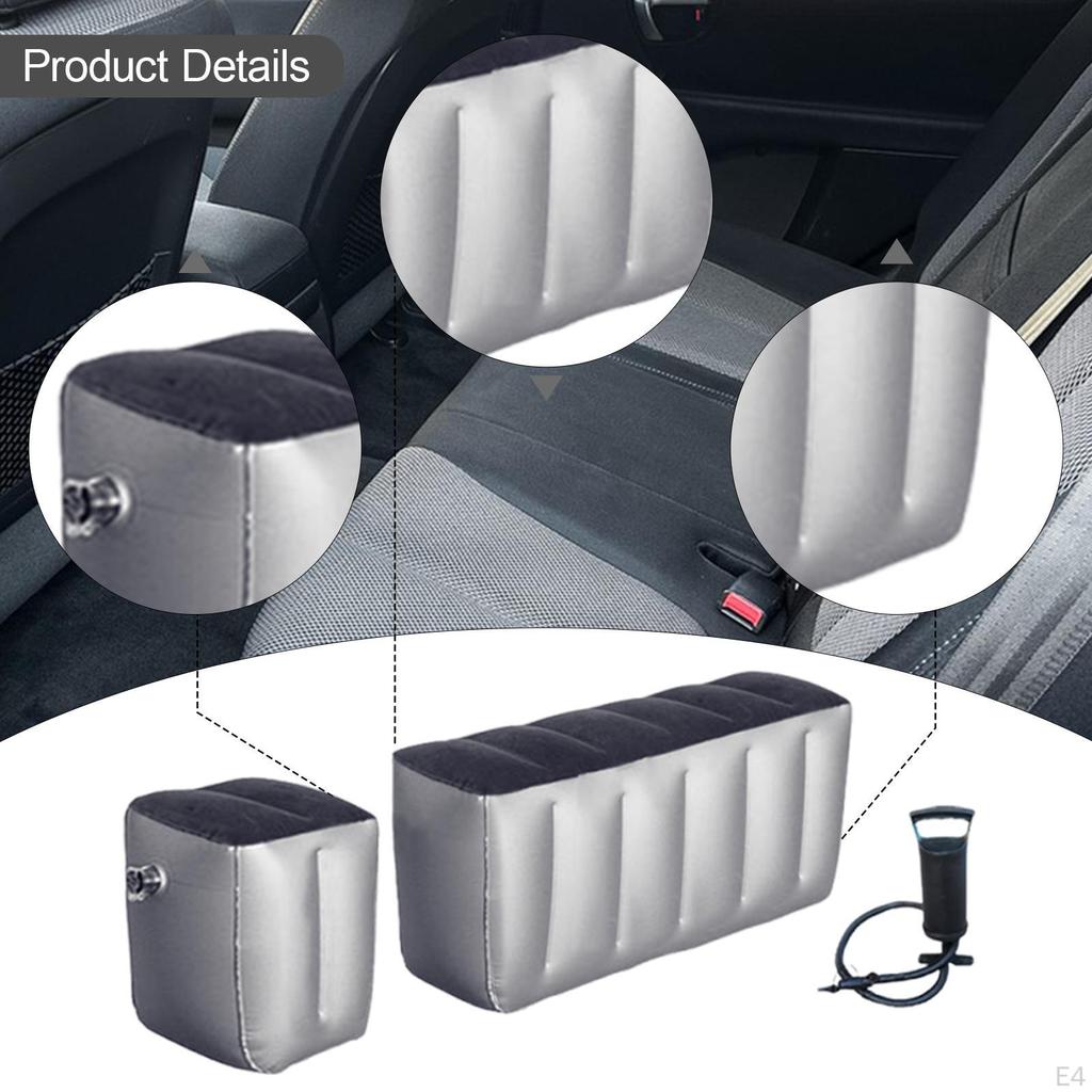 2 Pieces Car Air Mattress Back Seat Pads Lightweight Auto Accessories Portable Bed Cushions for