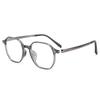New  Retro Polygon Blue Light Blocking Glasses Uv Protection Unisex Oversize Frame Non-Prescription Eyewear For Men Women