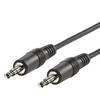 Audio Cable - ROLINE - 3.5mm M/M - 1m - Black - Shielded