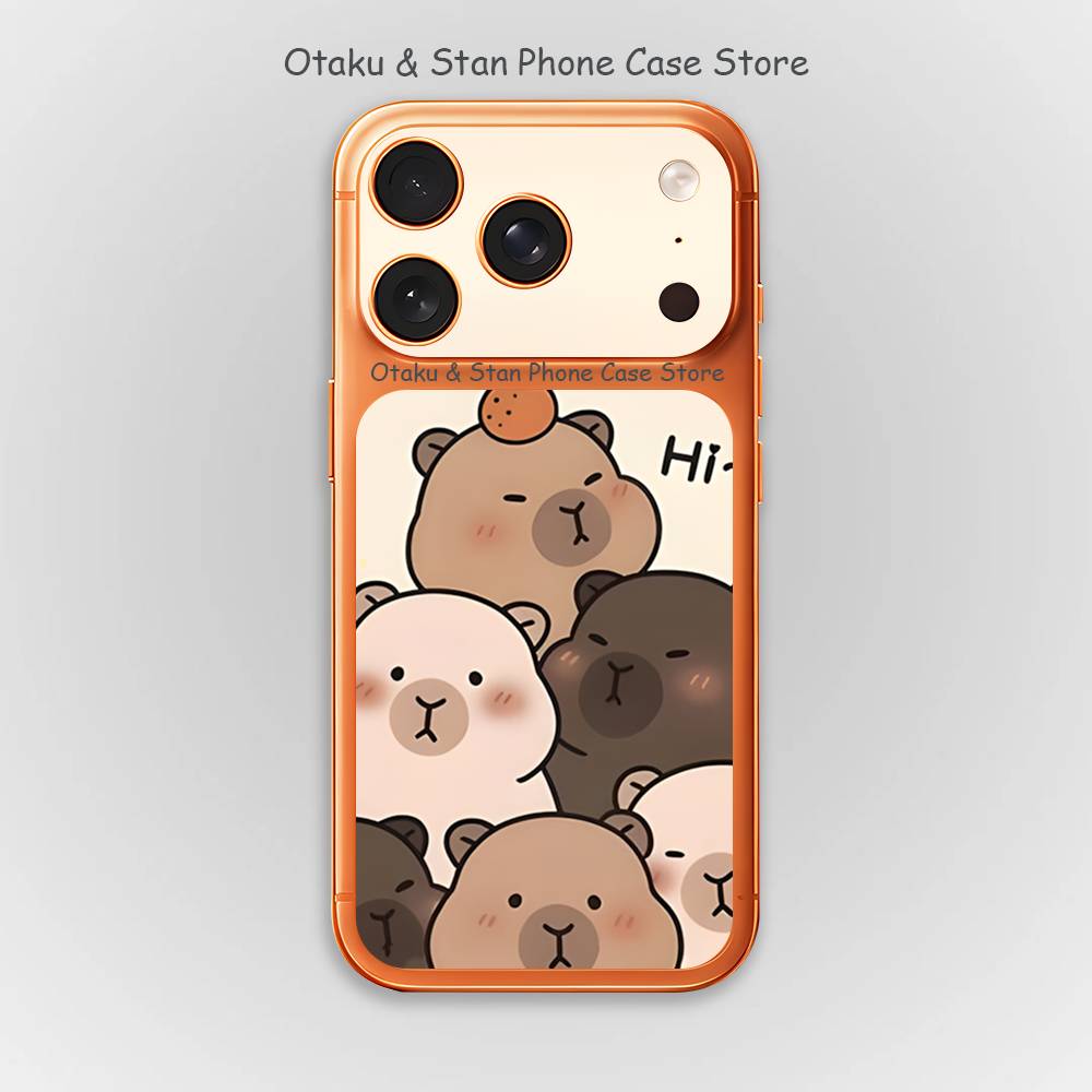 

Funny Cartoon cute capybara Full Screen Protective Film For iphone 17 Pro Max Lens Protector Back Films Phone iPhone17promax
