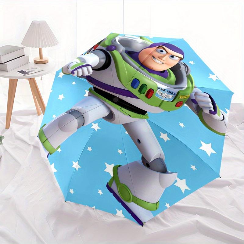 Buzz Lightyear,Space Ranger Automatic Opening and Closing Umbrella - 8-rib Folding Design, Lightweight and Portable, Suitable for Daily Busi
