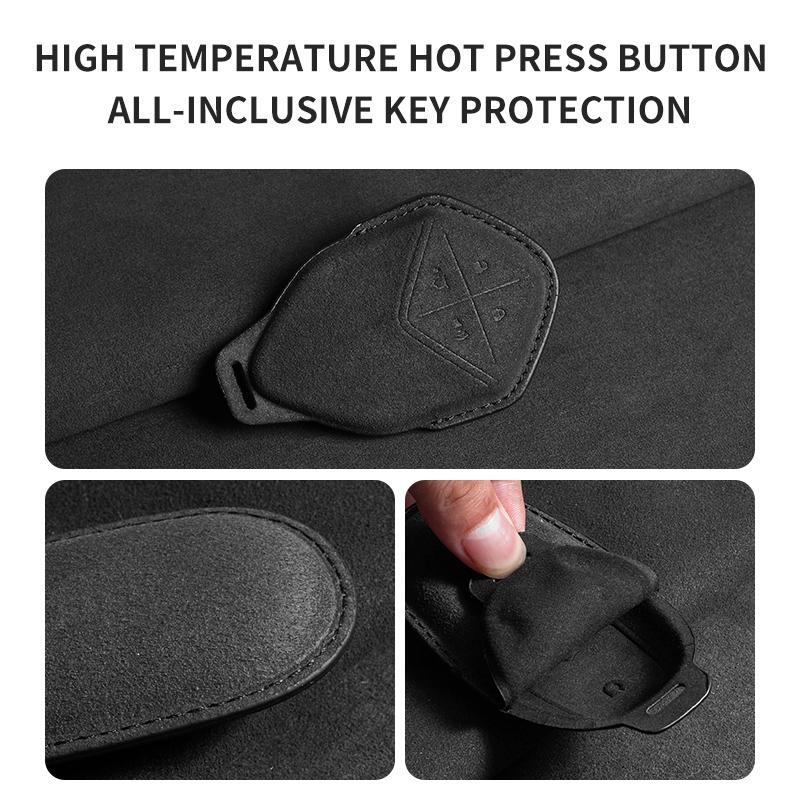 Suede Car Key Case Cover For Changan Deepal S7 Sl03 Car Key Protective Shell Accessories