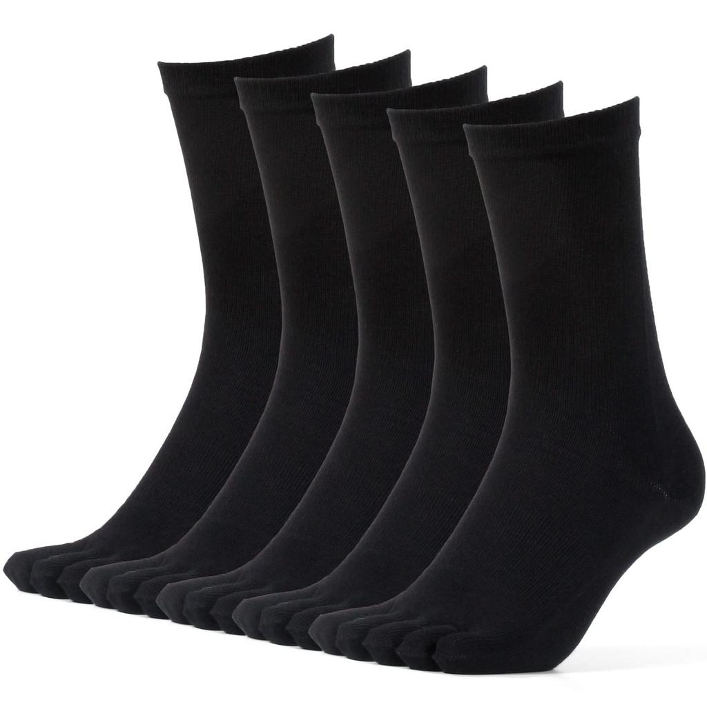 RaFrance Business Antibacterial and Odor Solid 5 Japanese-Made Socks, Five-Toe, Deodorizing, Control, Cotton, Color, Thin, Men's (Sizes 28.0-30.0 Cm,