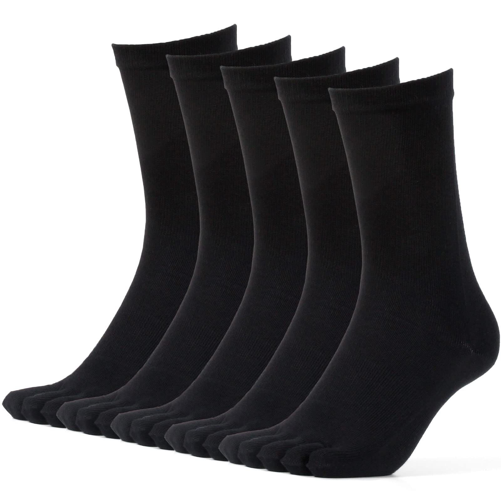 

RaFrance Бизнес-размеры 5 пар черных мужских носков, дезодорирующие, 24-27 см, пары, с пятью пальцами,