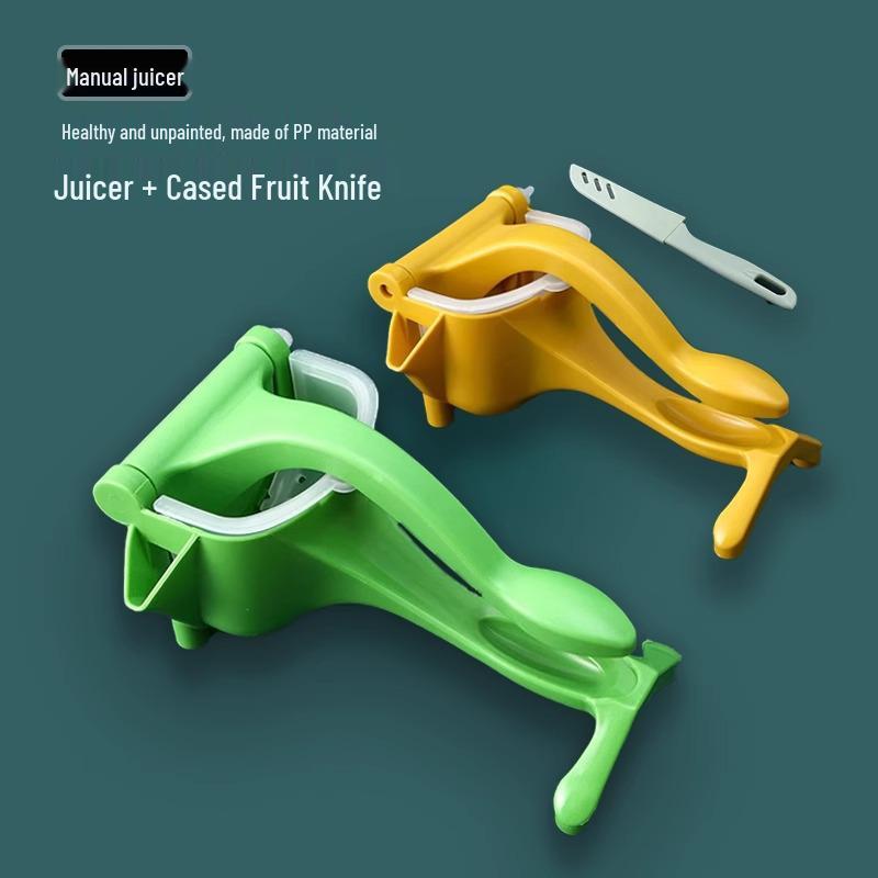 Manual Multifunctional Lemon Juicer - Portable Plastic Press for Small Fruits