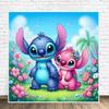 Cute Lilo&Stitch and Angel Disney Cartoon 5d Full Diamond Painting Fantasy Sweet Drean Stitch Anime Mosaic Cross Stitch Decor