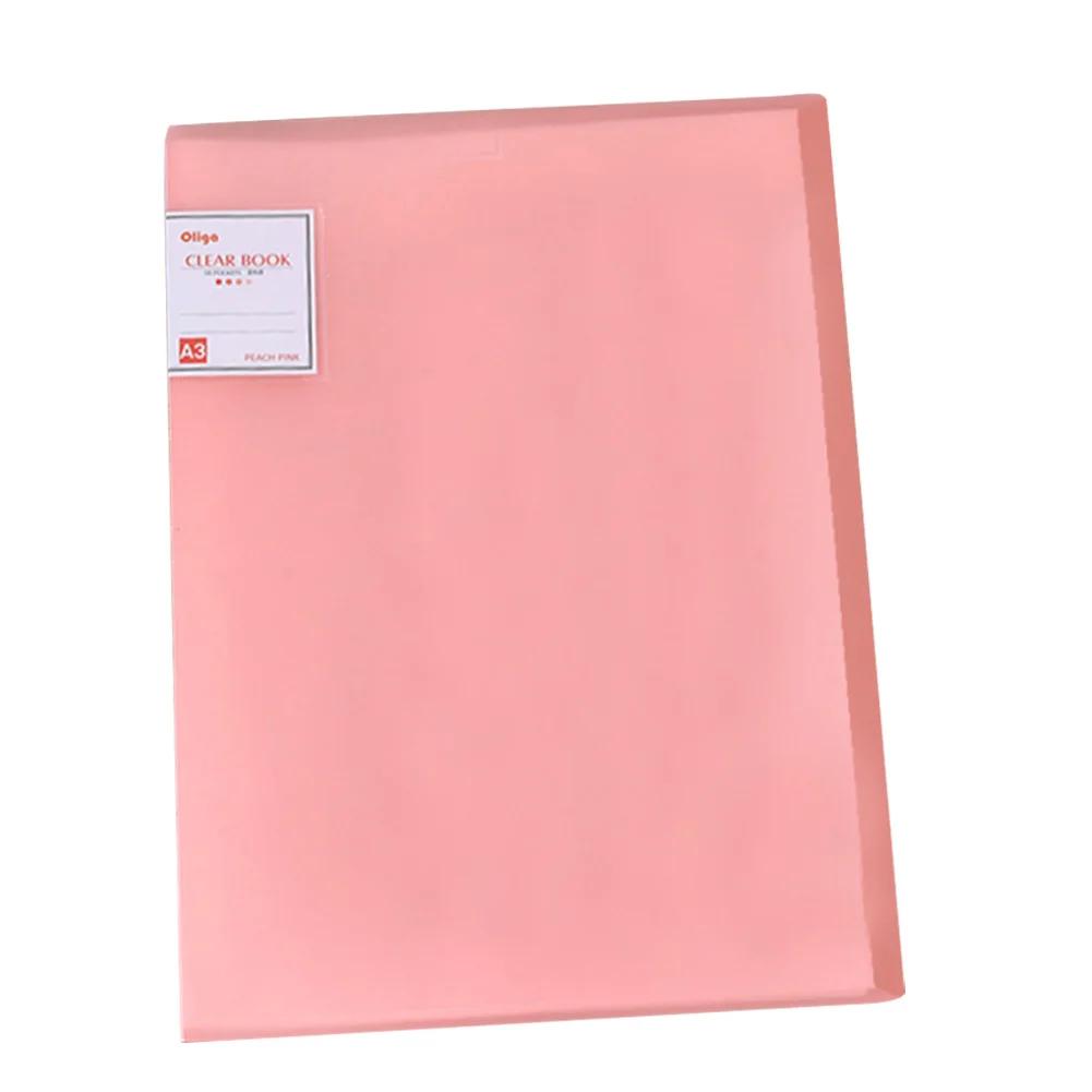 New Storage File Folder A3 30 Pages Diamond Painting Transparent Album Book Cover Large Photo Album Book Diamond Painting Holder