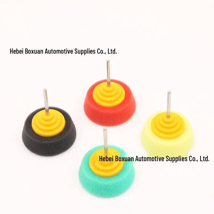 123-calowa gąbka polerska w kształcie stożka: Gąbka Detailingowa do Małych Powierzchni z Trzpieniem Kompatybilnym z Wiertarką