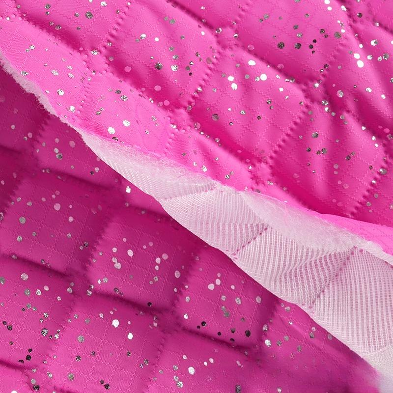 Ultrasonic Embossed Diamond-shaped PU Leather Fabric Lining Free Clothing Handbags Designer Clothing Sewing Accessories