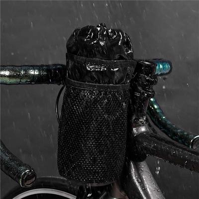 Fiets Tas Fiets Fleshouder Stuurpen Thermische Tas met Gaasvak Koffiebekerhouders Fietsen Waterfles Drager Tas