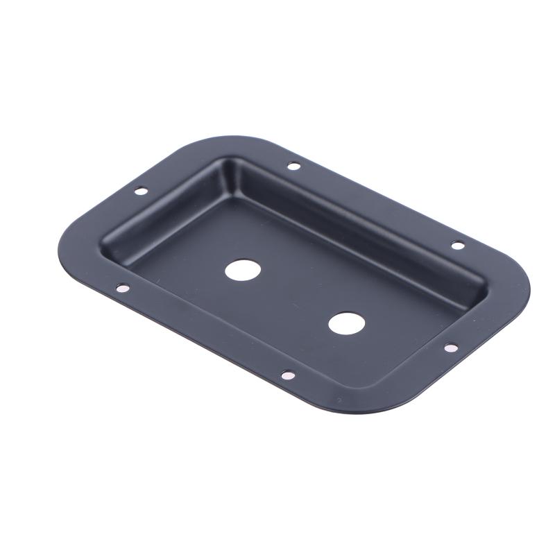 1/2Pcs Black Steel Recessed Speaker Jack Plate Connector For Dish Board Stage Loudspeaker Diy Accessories