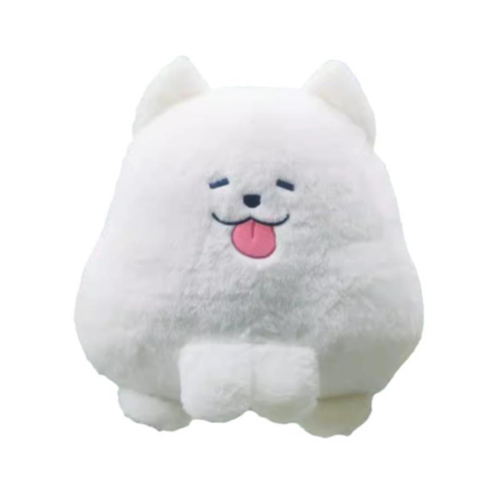 Stuffed Animal Stuffed Dog Keychain Soft Pillow Dog Plush Toy Samoyed Plush Doll  Bag Pendant