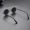 Shatar Round Crystal Sunglasses For Men Driving Small Size Internet Celebrity Model Glasses  Women Metal Framework High-Quality