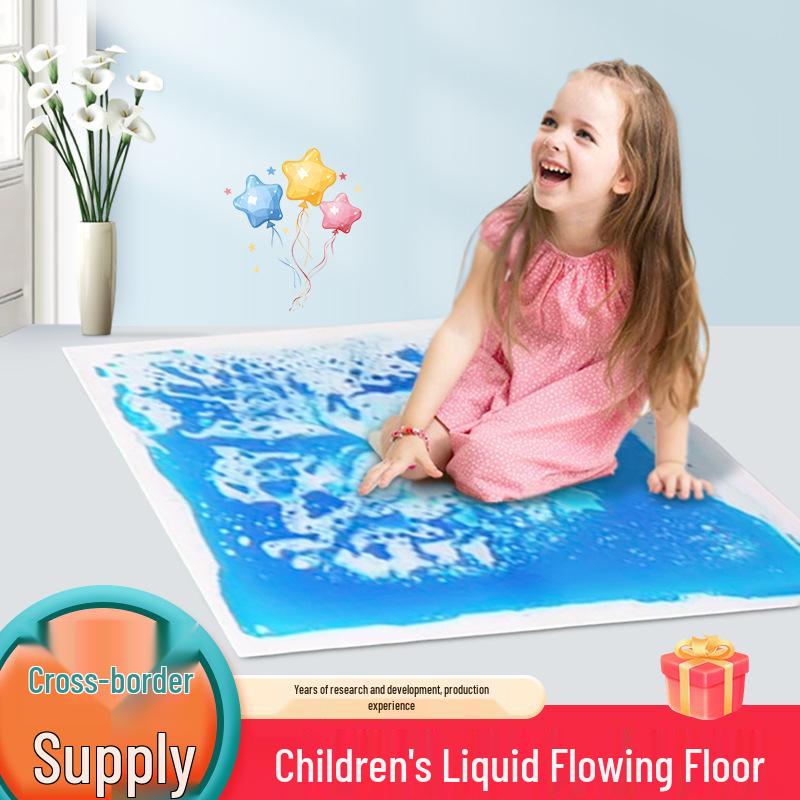 Liquid Floor Tile Sensory Mat 30x50CM - Flowing PVC Puzzle Brick