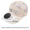 Hat with Solar-Powered Fan for Hiking and Cycling